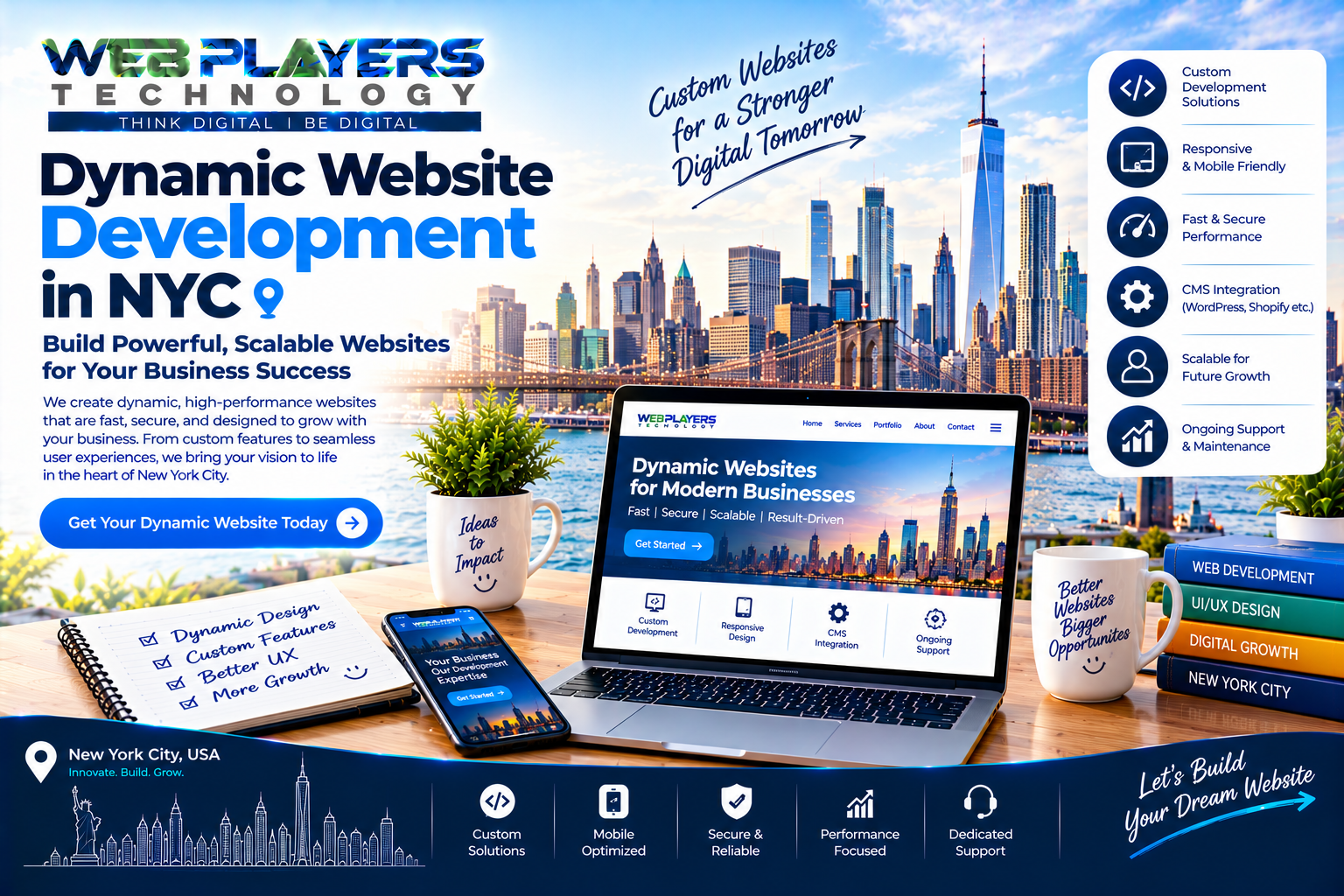 Dynamic Website Development in NYC for Modern Businesses, Better User Experience, and Online Growth